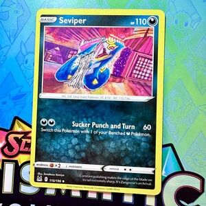 seviper (116/196) - uncommon — pokémon: lost origin